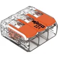 Wago Verbindungsklemme Compact, 221-413, 3 Leiter, 4mm², mit Hebel, 50 Stück