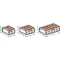 Kabelklemme Wago Serie 221 3-fach, Nennquerschnitt: 0,14-4mm