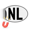 Finest Folia Länderkennzeichen Magnetfolie UV-Druck nach DIN Norm 17,5x11,5cm Kennzeichen Magnet Schild für Auto LKW Wohnmobil Bus wetterfest magnetisch RV005 27 Niederlande, Magnetfolie)