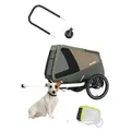Croozer Dog Enna Flex & Go Bundle (inkl. Buggyset und Regenverdeck), Farbe: Moss Green