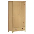 vidaXL Kleiderschrank mit 2 Türen Hill 89x50x170 cm Massivholz Kiefer