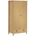 Kleiderschrank Mit 2 Türen Hill 89x50x170 Cm Massivholz Kiefer - Vidaxl