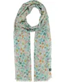 FRAAS Damen Schal Sustainability Edition | Punkte Aquarell Design | recyceltes Polyester | 70 x 180 cm Powder Mint