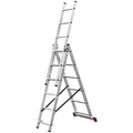 KRAUSE Vielzweckleiter "CORDA", 18 Sprossen, Aluminium - silberfarben