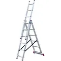 Krause Corda Mehrzweckleiter mit Treppenfunktion 3x6 Sprossen