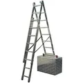 Krause - 033369 Corda Alu Vielzweckleiter Treppenleiter 3x6 3,65m Mehrzweckleiter