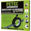 PETEC Doppelseitiges Klebeband extra stark in schwarz für Kunststoffe (PE, PP, ABS) Kunststoff Kleber 10m für schwer zu verklebende Materialien 87210