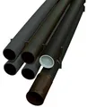 Fränkische Rohrwerke 19021175 Stangenrohr 3m Schwarz 1St.