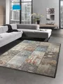 Carpetia Teppich Eleganter Teppich modern orientalisch gemustert bunt braun grau orange, rechteckig, Höhe: 7 mm