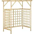 vidaXL Pergola für 2 Mülltonnen Kiefernholz Imprägniert