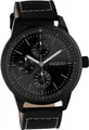 Oozoo Leder Uni Uhr C10909 Analog Quarzuhr Armband schwarz Timepieces D2UOC10909
