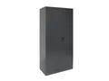 rikta Aktenschrank Metallschrank, Aktenschrank anthrazit mit 5 Ebenen, Höhe 168cm Pulverbeschichteter Stahl-Schrank 80×40×168 cm, abschließbar