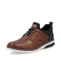Rieker Herren Low-Top Sneaker 14450, Männer Halbschuhe,Strassenschuhe,Sportschuhe,Freizeitschuhe,Turnschuhe,Laufschuhe,braun (22),45 EU / 10.5 UK