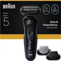 Braun Series 5 52-B1650s Rasierer schwarz/blau Wet&Dry Akku Herren
