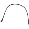 Phobya 2pin-Kabel Verlängerung Buchse/Stecker 30cm Schwarz (30 cm) (82394)