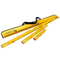 STABILA 19716 PRO SET 80 ASM, 4-teiliges Magnet-Wasserwaagen-Set, verstärktes Alu-Profil, extrastarkes Seltenerd-Magnetsystem, integrierte Rutsch-Stopper, Made in Germany, Gelb