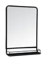 Ib Laursen Wandspiegel Laursen - Wandspiegel mit Ablage 70x49cm (3129-25) Metall Schwarz