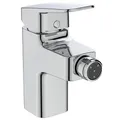 Ideal Standard BD278AA Ceraplan Bidetarmatur, mit Zugknopf-Ablaufgarnitur, Ausladung 9,4 cm, Chrom
