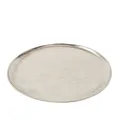 Deko Tablett Aluminium vernickelt Silber Ø 42 cm