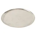 Deko-Tablett Aluminium vernickelt rund silbergrau Ø 43 cm