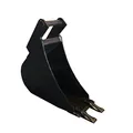 Srm-Design Tieflöffel Baggerschaufel Baggerlöffel Hardox Minibagger MS01 20cm mit 2 Zähne