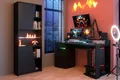 Gaming Tisch Set Schreibtisch Schrank schwarz Jugend Parisot Gamer + Beleuchtung