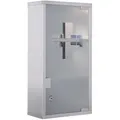 Homcom Medizinschrank, Silber, Glas, 12x48x25 cm, Badezimmer, Badezimmerschränke, Medizinschränke