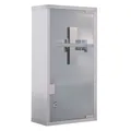 Medizinschrank Arzneischrank Erste-Hilfe-Schrank mit Schloss 3 Fächer Stahl