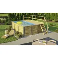 WEKA Massivholzpool "595", grün/braun, BxHxL: 315 x 116 x 500 cm