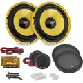 Pyle Auto Lautsprecher Boxen Hifi 400 W – Car 2 Way Speaker – Lautsprecher 165mm nach OEM Standard in Gelb, Aufbaulautsprecher als Auto Soundsy...