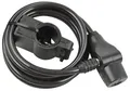 FISCHER Kabel-Fahrradschloss Länge: 1.800 mm schwarz