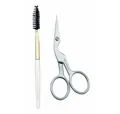 TWEEZERMAN Wimpernkamm Brow Shaping Scissors & Brush Stainless Steel