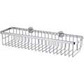Tesa Duschablage Aluxx 40206, verchromt, zum Kleben, Duschkorb, aus Aluminium, 45 x 9,2 cm