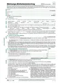 Wohnungs-Einheitsmietvertrag, 4 Seiten, gefalzt auf DIN A4 + Wohnungsgeberbescheinigung