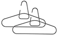 Zone Denmark A-Hanger Bügel 2 Stck., Metall, Schwarz
