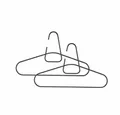Zone Denmark Kleiderbügel A-hanger 2er Set Black, (Set, 3-tlg)