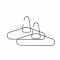 Zone Denmark Bügel A-hanger 2er Set Kleiderbügel Garderobenbügel Metall Black