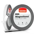 GAUDER Magnetband selbstklebend stark - Magnetstreifen mit Schaumstoff-Kleber für unebene Untergründe - Zuschneidbares Magnetklebeband mit hoher Haftkraft - Optimierte Magnetkraft (3 m x 15 mm)