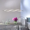 LED Pendellampe Welle höhenverstellbar dimmbar per Wandschalter warmweiß matt
