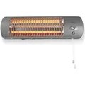 Nedis HTBA10GY Bad-Schnellheizer 1200W 12m² Grau (1200 W) (HTBA10GY)