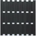 GroJa Fertigzaun Quadratisch 180X180 Anthrazit - Grau