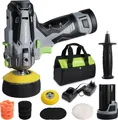 WORKPRO Mini Poliermaschine, 12V Akku Poliermaschine, Auto Poliermaschine