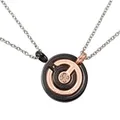 Schmuckset FIRETTI "Multipack Schmuck Geschenk Halsketten LIEBE", rosa (edelstahlfarben, roségoldfarben, schwarz, weiß), Schmuck-Sets, Edelstahl, mit Zirkonia (synth.)