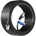 hb-digital 10m LAN Kabel CAT 7 Rohkabel RJ45 S/FTP PiMF LSZH AWG 26 Schwarz