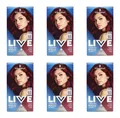 6x Schwarzkopf Live Urban Metallics U68 Ruby Glaze EAN4015100816921