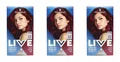 3x Schwarzkopf Live Urban Metallics U68 Ruby Glaze EAN4015100816921