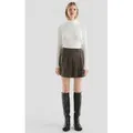 QS Minirock Rock Karierter Minirock braun 44