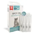 OptiPet Spot On Pipetten für Katzen 6x1ml - Hochwirksame Tropfen gegen Milben, Flöhe, Zecken & Läuse - Parasiten Abwehr Schutz bis zu 24 Wochen - Flohschutz, Zeckenschutz, Zeckenmittel für Katzen