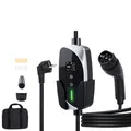 VEVOR Mobile Wallbox, 3,6 kW, 16 A, Typ 2 Ladestation, 1-Phasig-Ladegerät mit 6 m Ladekabel, Schuko-Stecker (16 A), LCD-Display, IP66-Steuereinheit, Stromversorgung für Elektrofahrzeuge