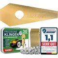 Ersatzmesser Klingen Für Mähroboter Rasenmäher Messer Universal Inkl. Innovativen Schrauben Langlebig Titan-beschichtung / Für Bosch, 30 Stück - Masko